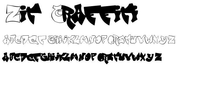 Zit Graffiti font